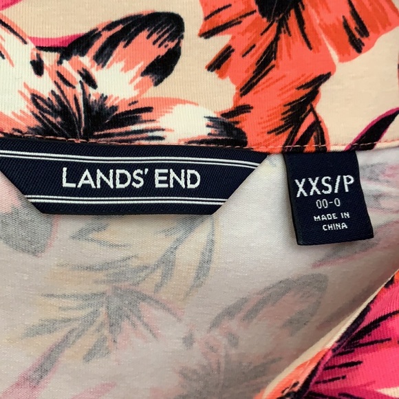 Lands’ End Women’s Floral Dress Size XXS NWOT - Picture 3 of 10